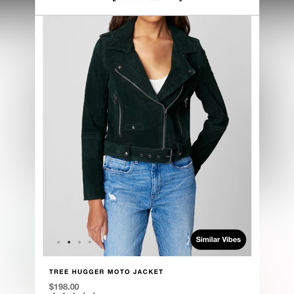 BlankNyc black suede motto jacket